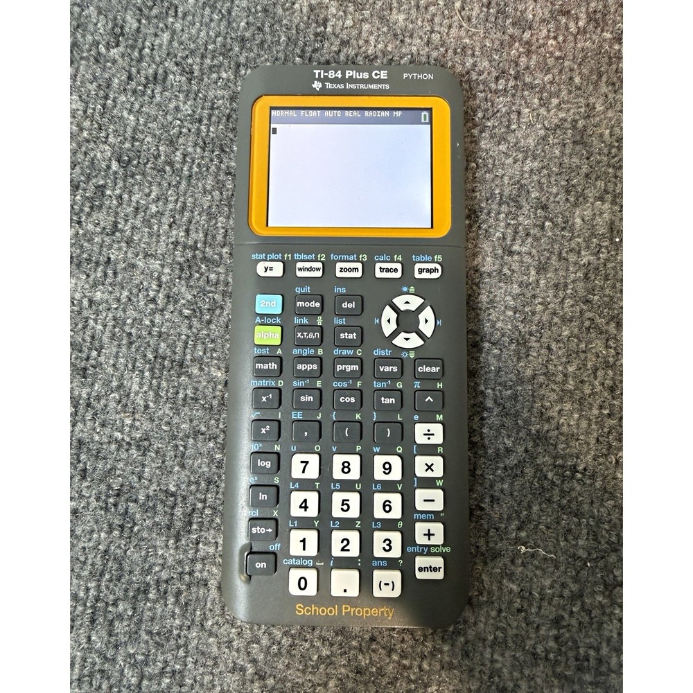 Texas Instruments TI-84 Plus CE Python Graphing Calculator Gray/Orange LCD